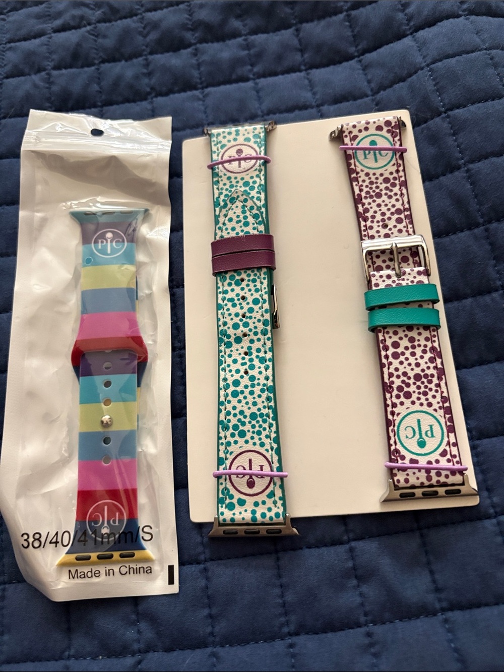Pampered Chef Colorful Patterned Apple Watch Bands